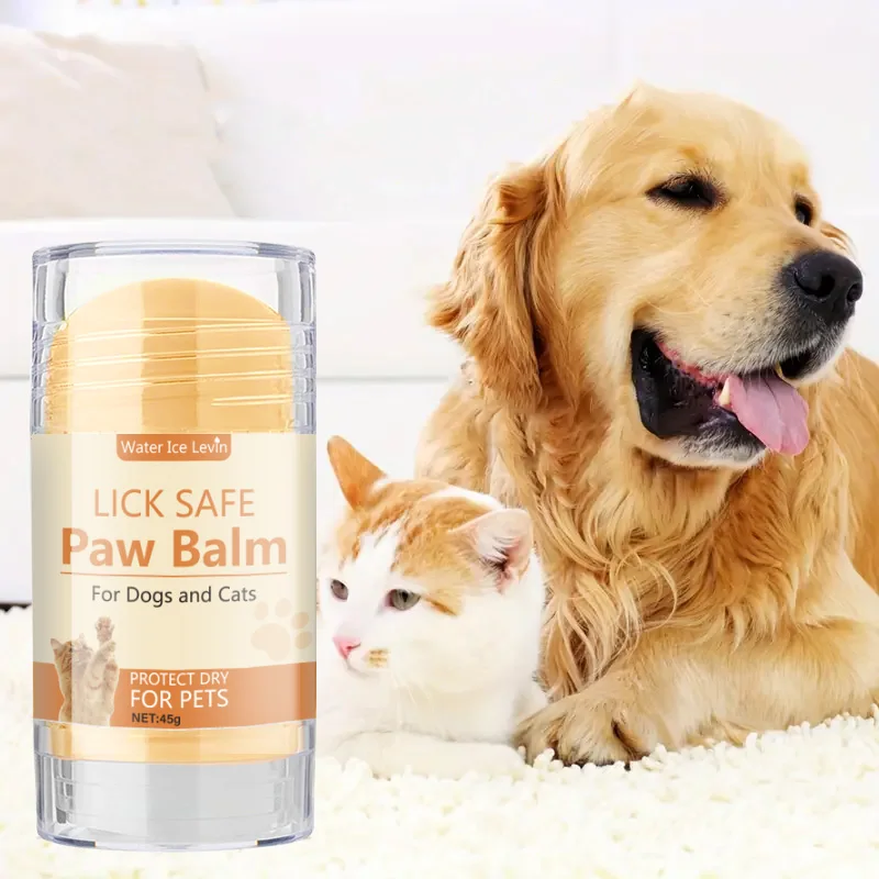 Pet Paw Cream – Honey and Anti-Badic Acid Formula – Soothes Cracked Paws, Coconut Oil Pet Paw Cream, Keeps Soft and Water for Foot Pads, 45g