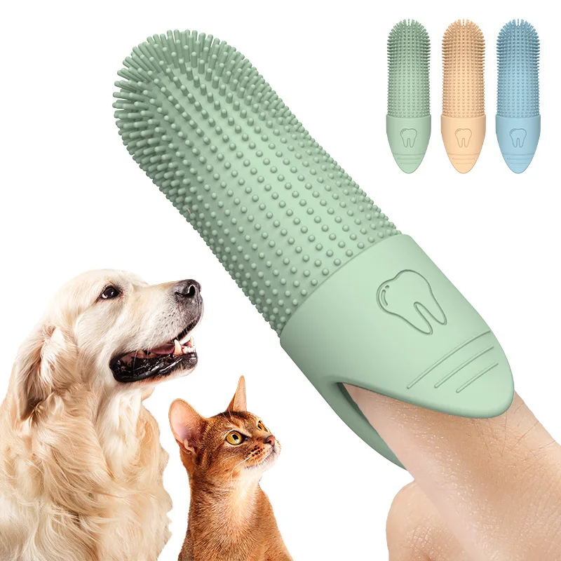 Pet toothbrush, finger toothbrush, cat and dog toothbrush, pet teeth, dog teeth care finger cots